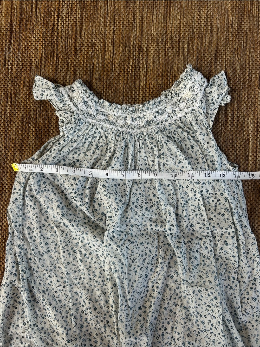 Doen girls ruffle sleeve floral dress | girls size 6 - Picture 6 of 7